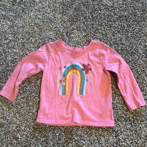 Garanimals Long Sleeve Rainbow Shirt Size 12 Months Baby Girl Great Condition